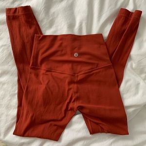 Lululemon align pant II, size 2, CAYENNE